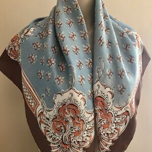 HANDSOME antique silk scarf